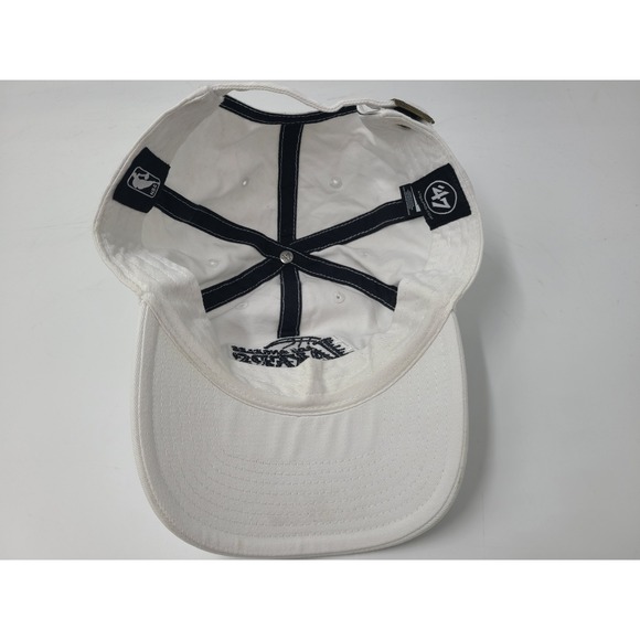 Los Angeles Lakers 47 Brand Strapback Adjustable Hat Cap Dad Men Women NBA White - Picture 11 of 14